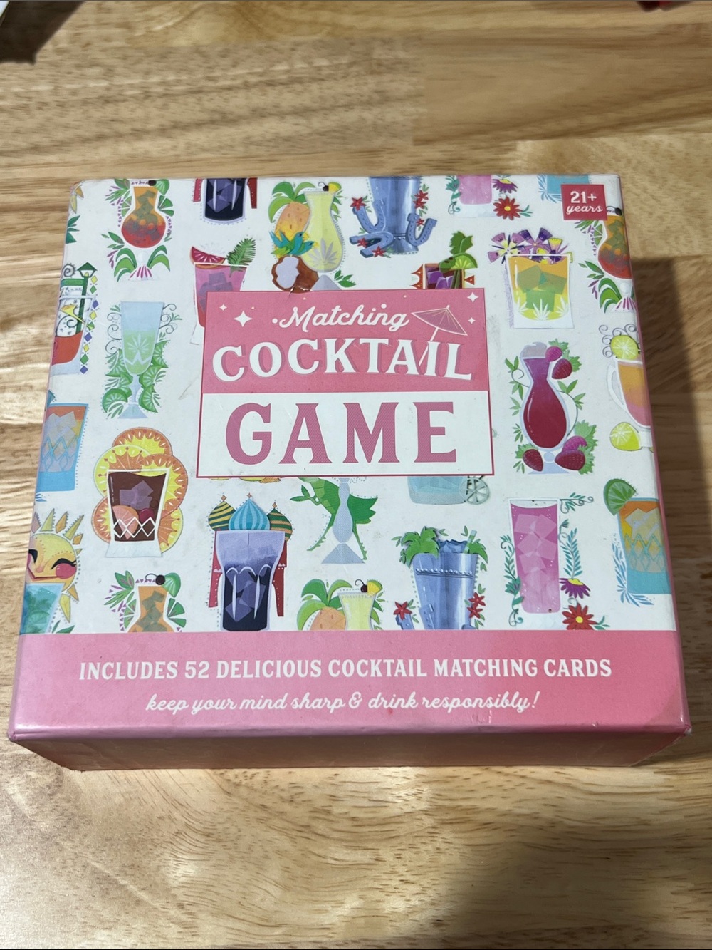 Matching Cocktail Game New Factory Sealed 52 Cards drinking game party z98
